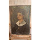 Лагун Владимер Андреевич 1922-2004г Член С/Х БССР х/м "портрет любимой жены" Р86-58