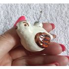 Ёлочные игрушки, стекло, птичка