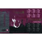 Календарик Борисовский хрусталь нестандартный 2008