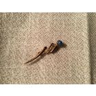 Брошь Винтажная Бусина под Лазурит Германия