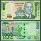 Малави, 1000 квача 2021 г., P-67 (01.01) (CL, лидер борьбы за независимость - Хастингс Банда), UNC