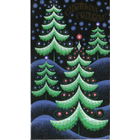 Подписанная двойная открытка 1977г. "С Новым годом! Елки" худ. М. Батищева