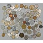 Монеты разных стран. Одним лотом 70 шт. С рубля