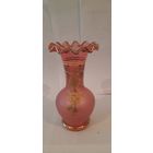 ВАЗА БОГЕМИЯ ЗОЛОЧЕНИЕ ЦВЕТНАЯ