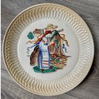 Большая Декоративная тарелка ручная роспись 1971г