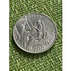 Ватикан 200 лир 1988 г