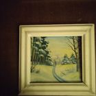 Картина миниатюра масло картон