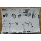 3 фото сотрудниц поликлиники Минского аэропорта. 1972 г. 13х18 см. Цена за все.