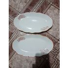 2 селедочницы фарфор Рижский фарфоровый з - д. СССР без сколов и трещин