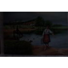 Картина 80-е По воду подписная