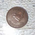 1 фартинг 1950 года Великобритания. Король Георг 6. Родная патина!