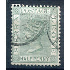 Британские колонии - Сьерра-Леоне - 1883/93г. - королева Виктория, 1/2 P - 1 марка - гашёная [Mi 12]. #4-B5-126-A-1