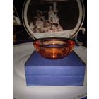 Винтажный подсвечник,карнавальное стекло