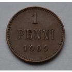 Финляндия, 1 пенни 1909 г.