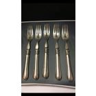 Пять красивых старинных вилок 800 пробы именник J.V