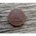 Werty71 Бельгия 2 сантима 1862 Лев