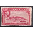 93.BrK. Великобритания. Колонии. Гибралтар. Георг VI.1 1/2P. 1938/49 гг. Mi.#109B.