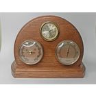 Часы Настольные Кварц Барометр Термомерт. Идут точно. С рубля
