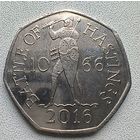 Великобритания 50 пенсов, 2016 950 лет Битве при Гастингсе 4-5-23