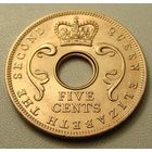 Британская Восточная Африка. 5 центов 1963 год  KM#37  Тираж: 12.600.000 шт