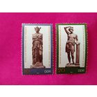 ГДР. Статуи. ( 2 марки ) 1983 года. ( 1-8 ).