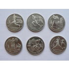 Набор монет "Барселона", 1992 год (6 монет)