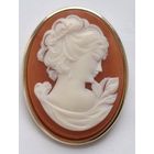 Брошь Камея. Брошь - Кулон. Чехословакия