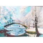 Картина Зима на реке