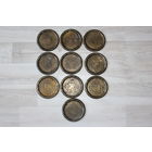 Декоративные тарелочки с изображением лошади, 10 шт.