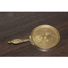 Латунный подсвечник с ручкой, клеймо.