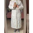 Длинное теплое очень легкое пальто