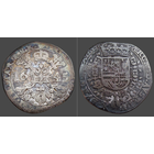 Нидерланды Испанские, 1/4 патагона 1645 г., м.д. Антверпен, провинция Брабант/ Brabant, Ag 875/ 7,03 г, сост. VF, Филипп IV