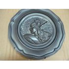 Настенная тарелка Siegfried von Niederland, олово, 23 см.