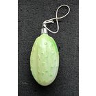 Игрушка ёлочная #Огурец#, стекло, СССР.