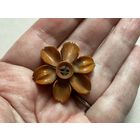 Брошь Антикварная Нарцисс Бакелит Англия до 1900 -х