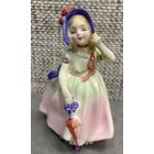 Статуэтка Royal Doulton Англия. "Babie". Девочка с зонтиком. Высота 12см 1935 год.