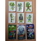 Зомби тату. Светится в темноте Неоновые. Вкладыши наклейки фантики обертка