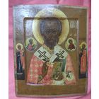 Икона Святителя и Чудотворца Николая, 19 век, Палех. Ковчег.