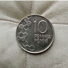 10 пенни 1991 года Финляндия. Финляндская Республика (Suomi).