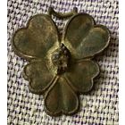 Старинная брошь "Лист клевера" (талисман удачи, благосостояния и мира дому). В реставрацию.