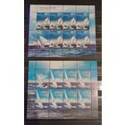 Марки Беларуси 2010 года чистые листы спортивные яхты КМ 838 - 839 каталог 6 евро