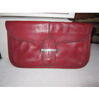 Клатч фирменный винтажный, из натуральной кожи