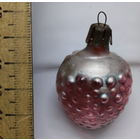 Советская елочная игрушка Клубничка, малинка.