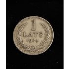 1 лат 1924 г.  Латвия.  Серебро