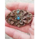 Старинная крупная брошь ,царских времён,с рубля