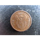 ЮАР. 5 центов. 2007 . С 20 копеек. Распродажа коллекции. Смотрите другие лоты.