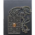 Подвеска на цепочке , мельхиор СССР 70 x годов.