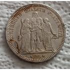 Франция 5 франков 1873 с блеском