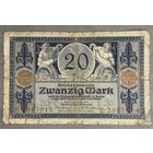 Банкнота 20 марок 1915 год. Германская империя.