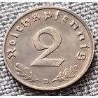 2 рейхспфеннига 1940 D